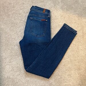 Women’s 7 for All Mankind Skinny Jeans with Flower Details size 29